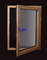 Composite 6063 Wood Aluminum Windows 12mm With Double Glazing