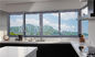 Villas Apartments Aluminiowe okna przesuwne z przeszkleniem 6mm