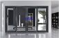 Aluminiowe drzwi przesuwne w kolorze ziarna drewna do luksusowych domów