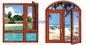 Okna i drzwi z litego drewna z efektownego drewna, odporne na wysoką temperaturę i dźwiękoszczelne