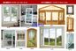 Kolor słojów drewna Okna i drzwi PCV trudnopalne dla projektantów budynków