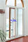 Decorative Aluminum Clad Pine Wood Casement Door With Double Glass Waterproof