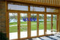 6063-T5 12A Podwójne oszklone drewniane okna Wodoodporne drewno okładzinowe